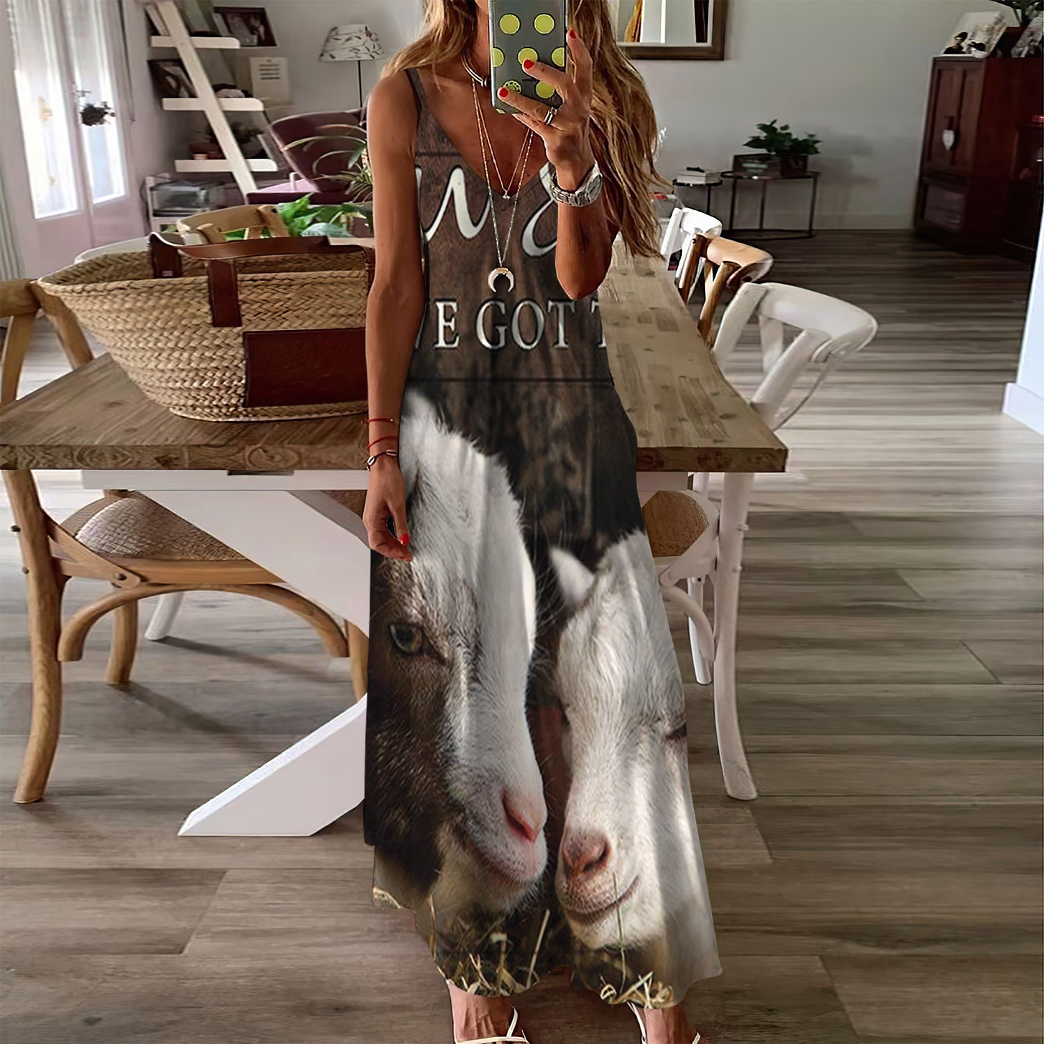 Goat You And Me Sleeveless Maxi Dress | Women Summer Dress | Sundress